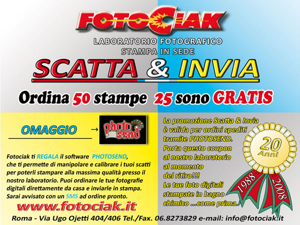 Agosto Fotociak - Scarica Photosend - GRATIS!!!